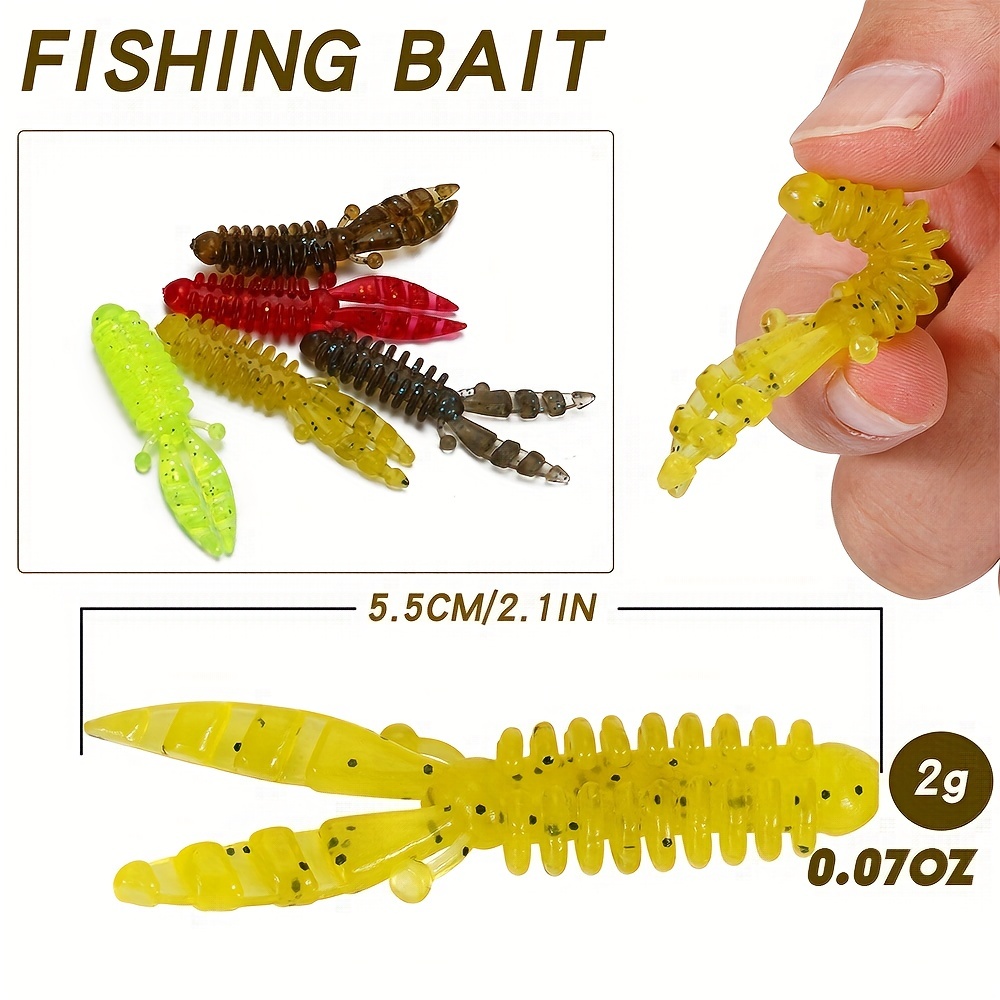 Fishing Baits Set High Elasticity Soft Bionic Shrimp Baits - Temu