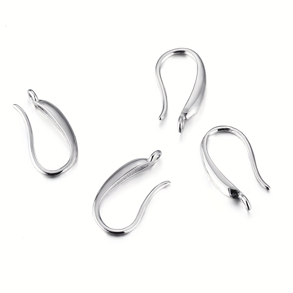 Real s925 Sterling Silver Hypoallergenic Earring Hooks French Ear
