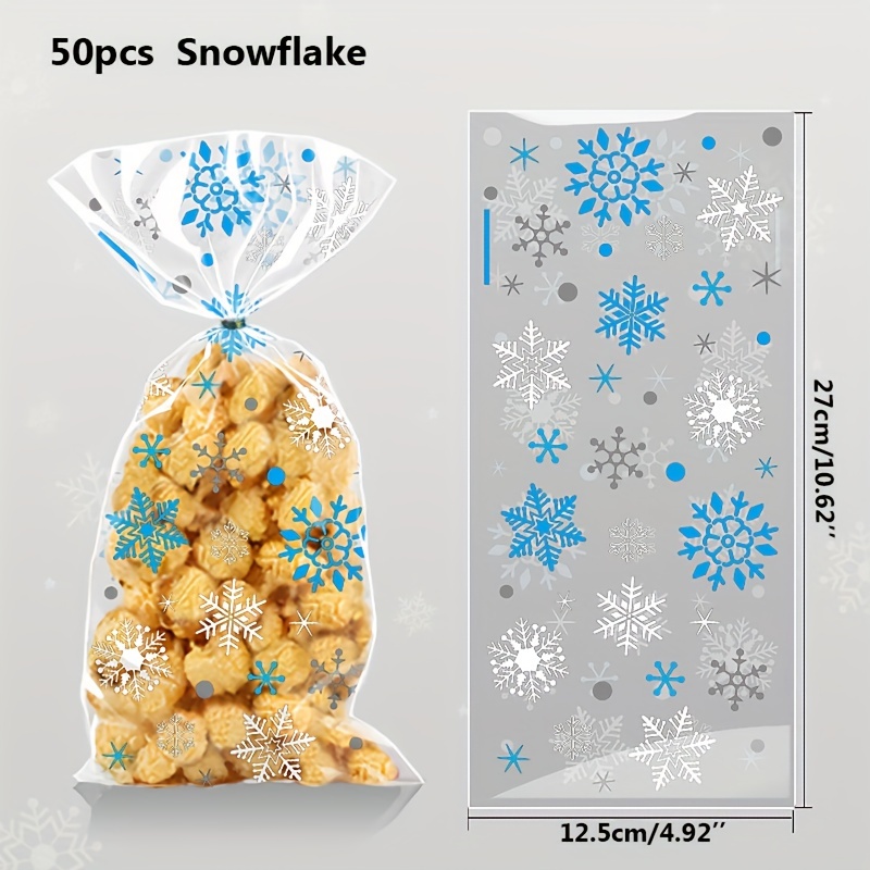 Christmas Santa Claus Snowflakes Xmas Packaging Pouch - Temu