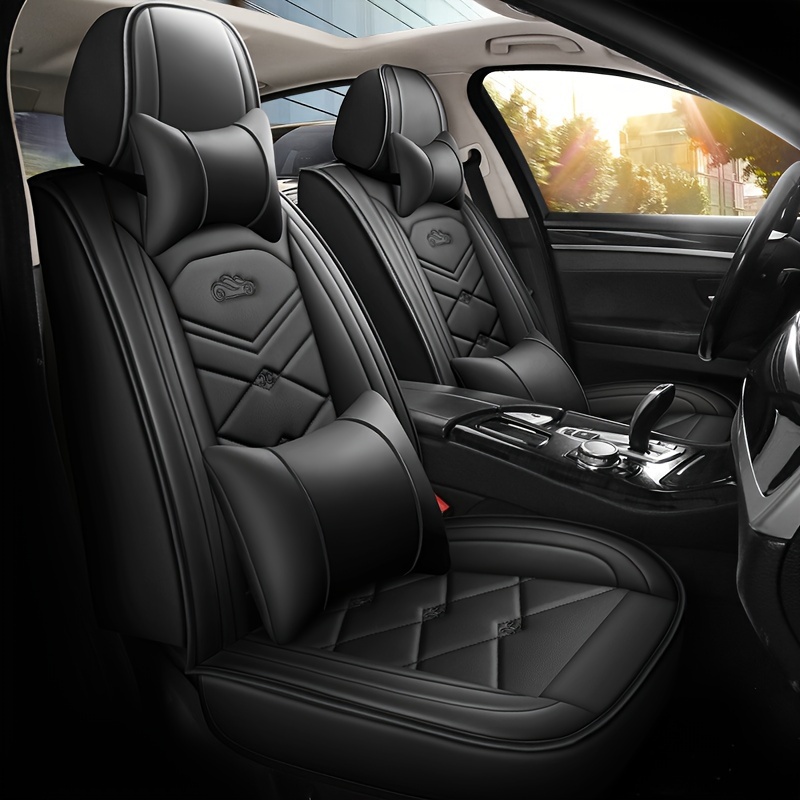 5 seat Luxury Car Seat Covers Four Seasons Universal Full - Temu