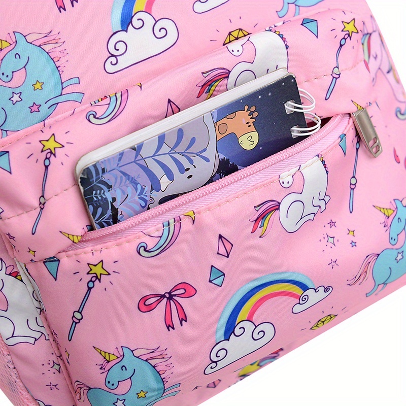 Kids Cartoon Backpack Large Capacity Lightweight Travel School Bag