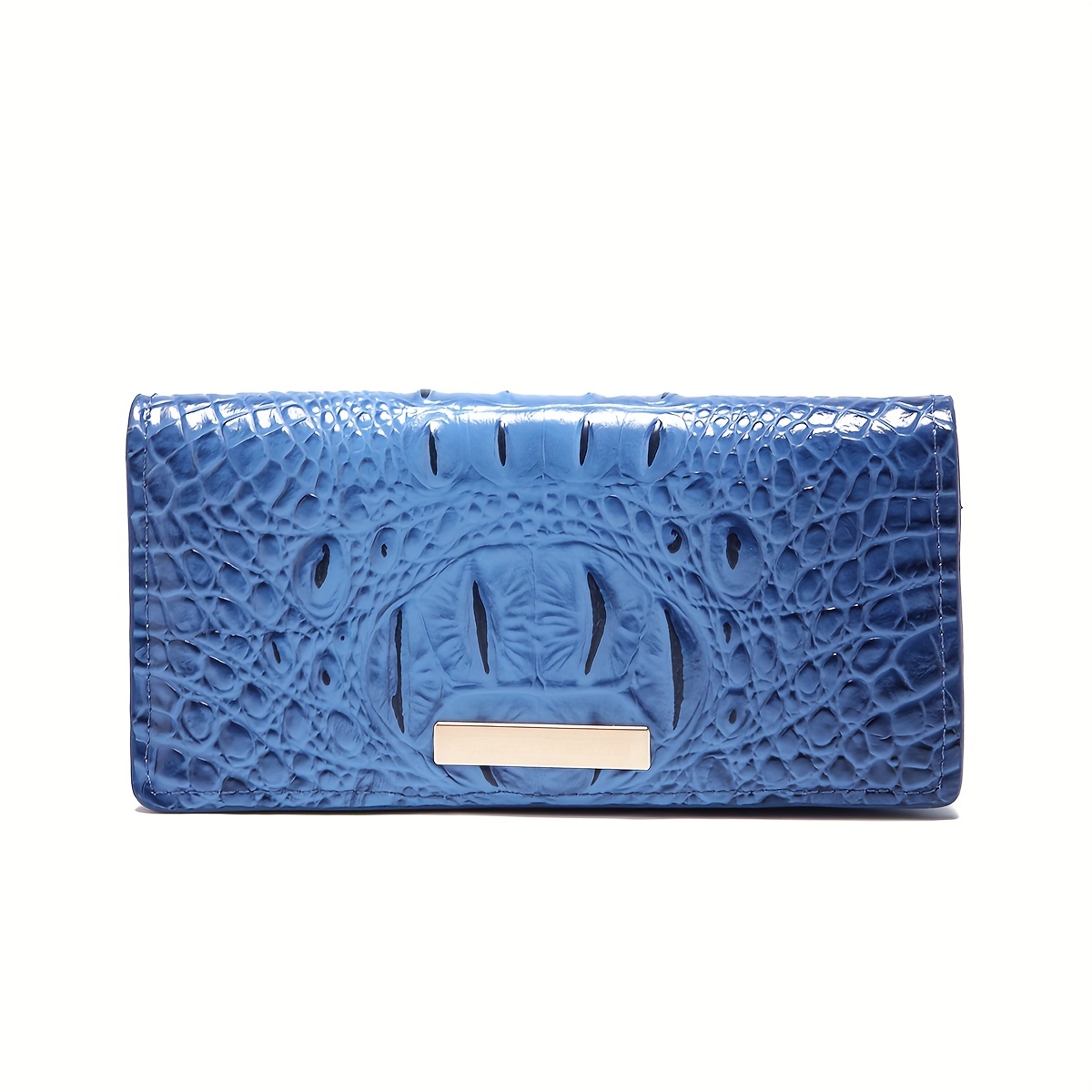 Trendy Crocodile Pattern Long Wallet Trendy Womens Clutch Coin Purse  Classic Textured Credit Card Case, Find Great Deals Now