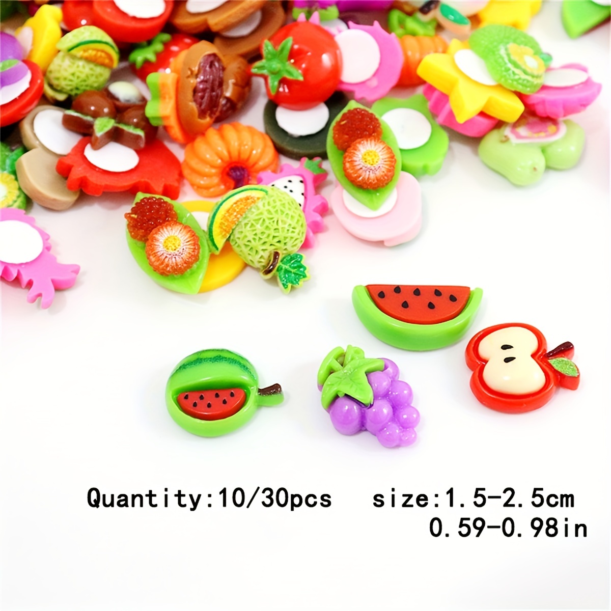 10pcs Mix Cute Resin Charms For Jewelry Making Diy Simulation Cream Glue  Phone Case Hairpin Accessories