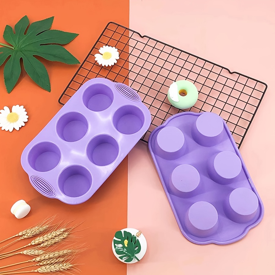 1pc 32.4*21.7*2.4cm Silicone 24 Pieces Muffin Cups Cake Mold Nordic Green  Dishwasher Safe, Oven, Easy Wash