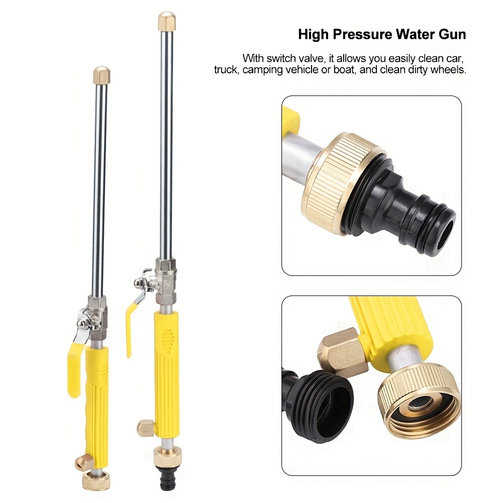 Adjustable High pressure Washer Gun Car Wash Machine Garden - Temu