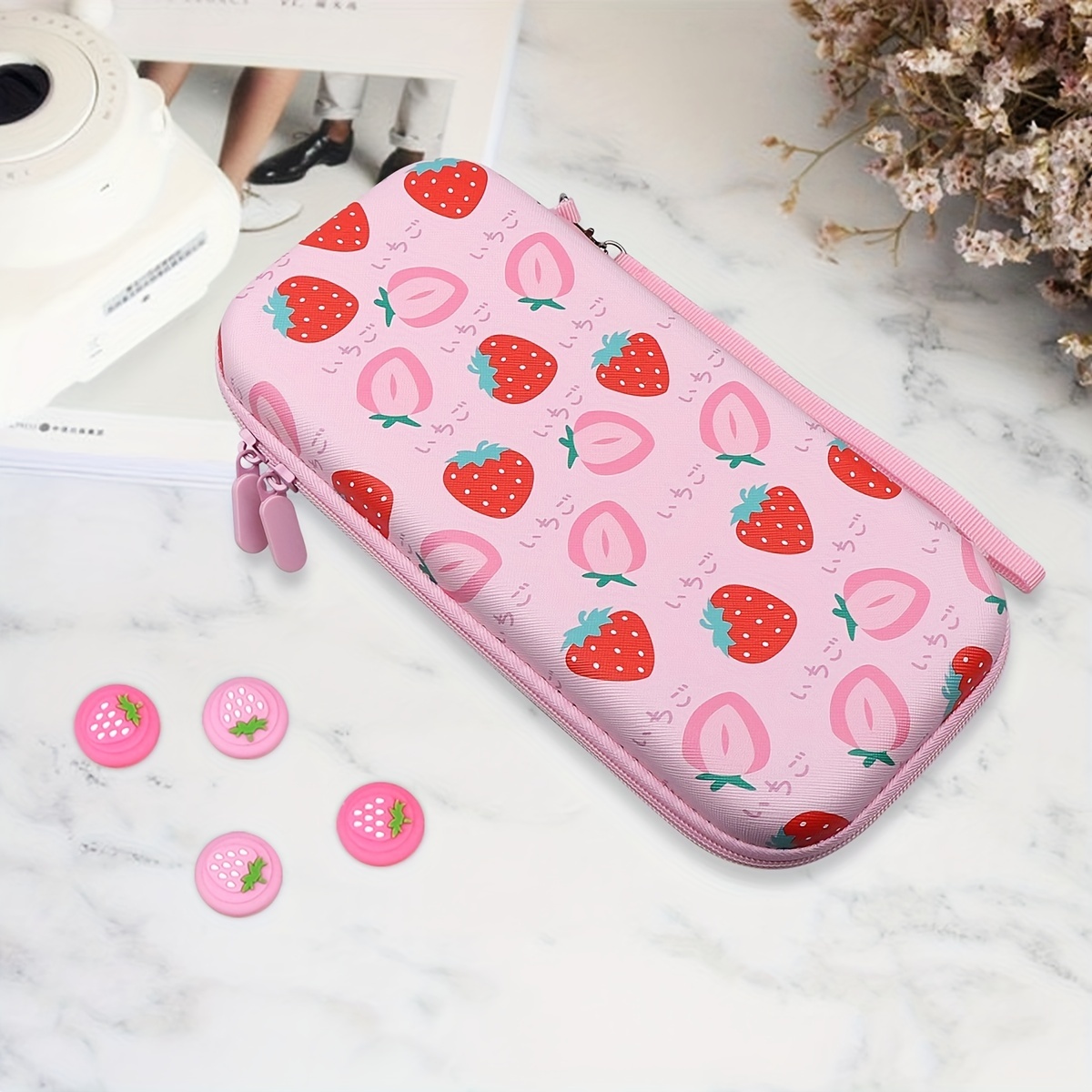 cute carrying case for switch switch oled hard portable travel game case switch accessories storage bag details 7