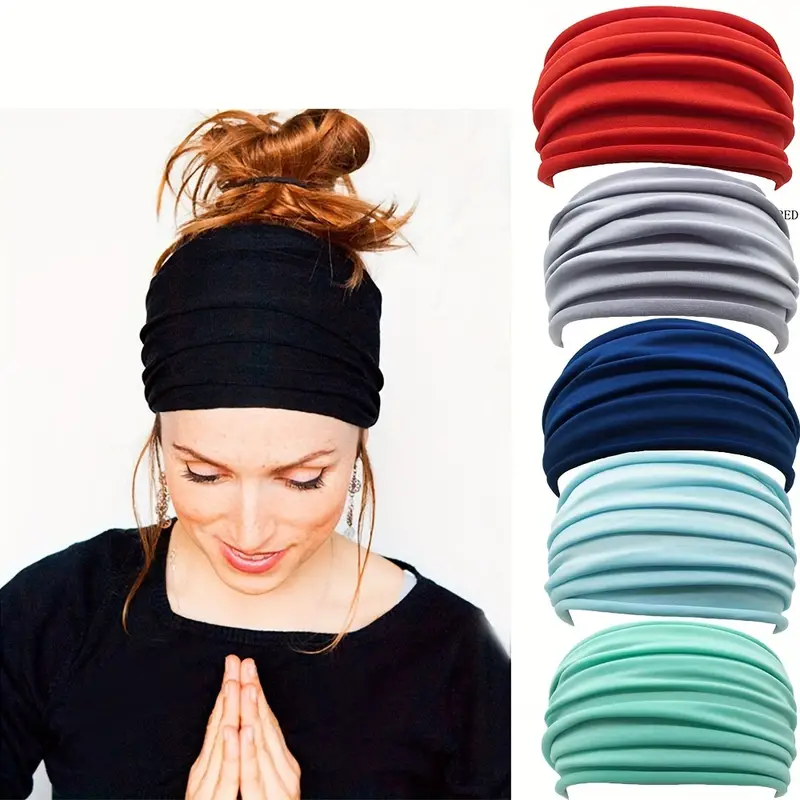 Multi color Women's Non slip Headband Elastic Foldable Yoga - Temu