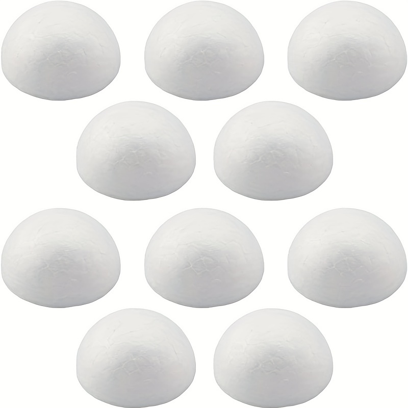 Lots 10x White Polystyrene Foam Ball Sphere DIY Round Balls