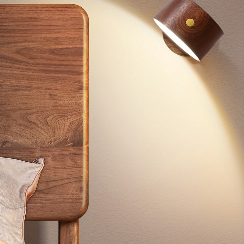 Good Quality Rechargeable Night Light Dimmable Beech Wood