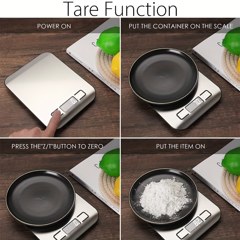 Digital Food Scale, Kitchen Scale For Food Ounces And Grams High Accuracy  Mini Gram Scale For Cooking, Baking, Jewelry, Tare Function, 2 Trays, Lcd  Di