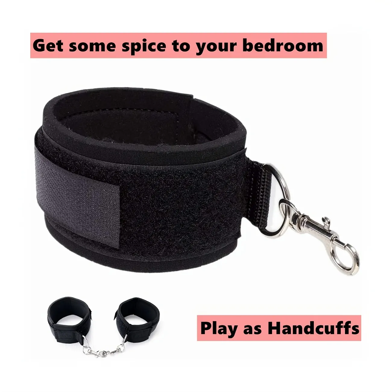 Thigh Wrist Cuffs, Restraints Handcuffs Bdsm Sex Toys For Women Leg Straps Tie Set Bondage For Couples Sm Games photo