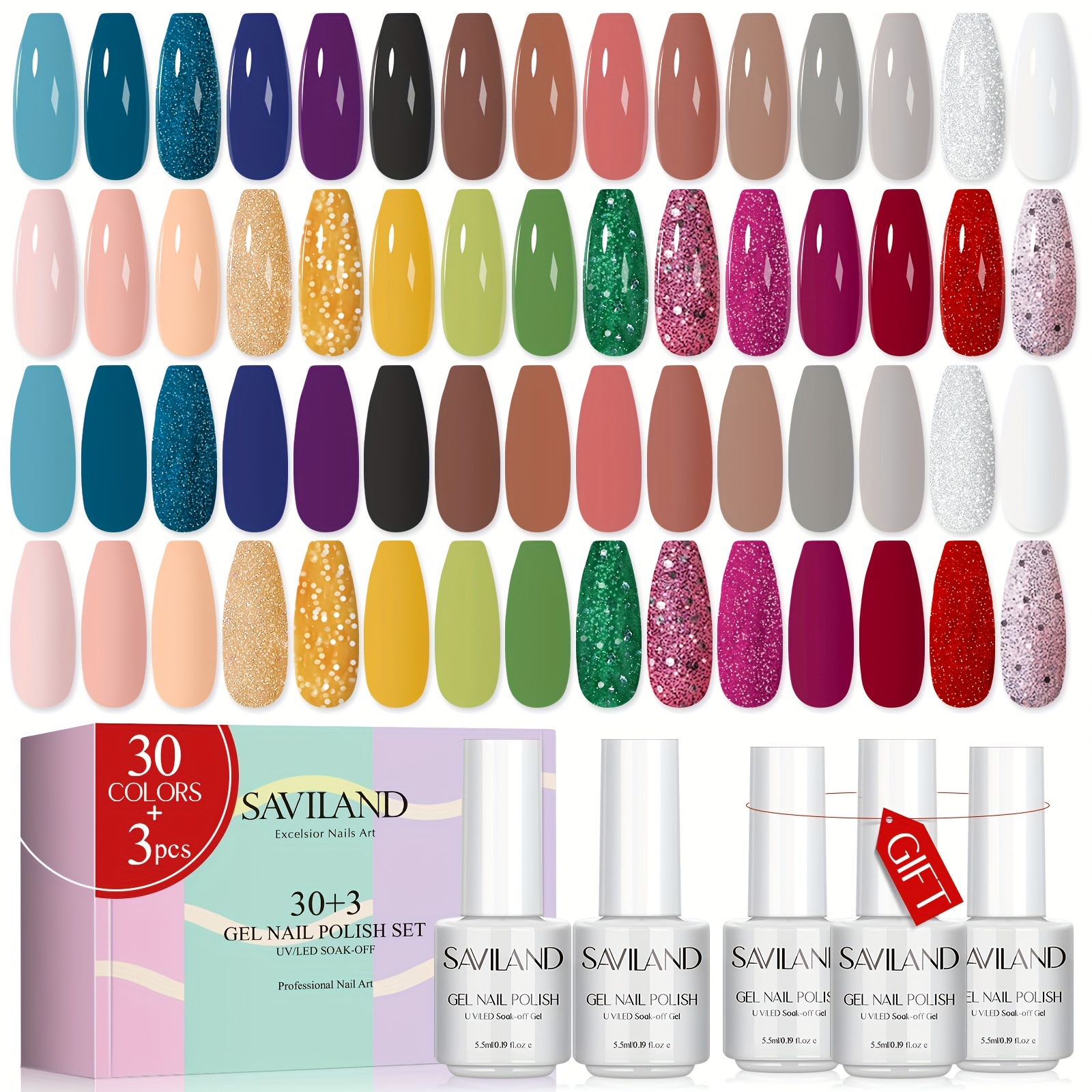 Gel Nail Polish Kit With U V Light 4 Colors Gel Nail Polish - Temu