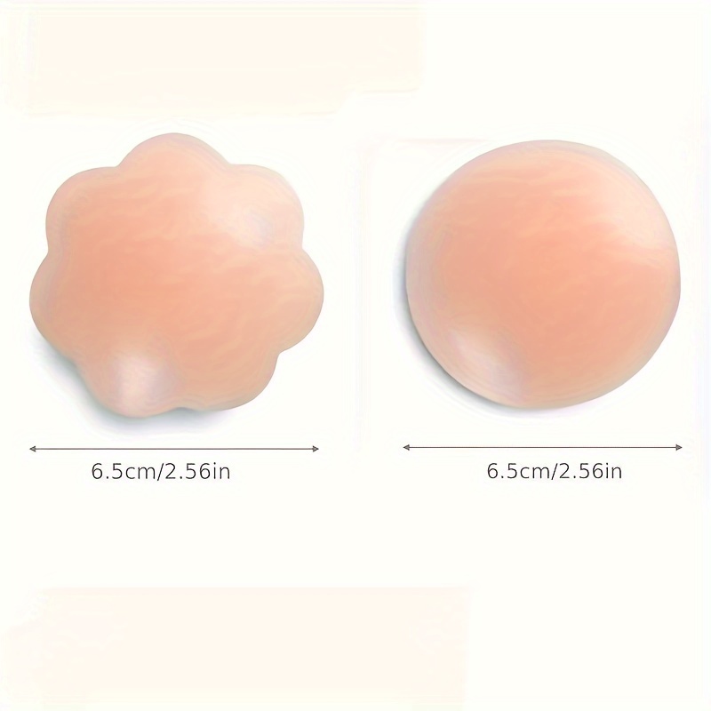 Seamless Reusable Invisible Nipple Covers Washable Silicone - Temu