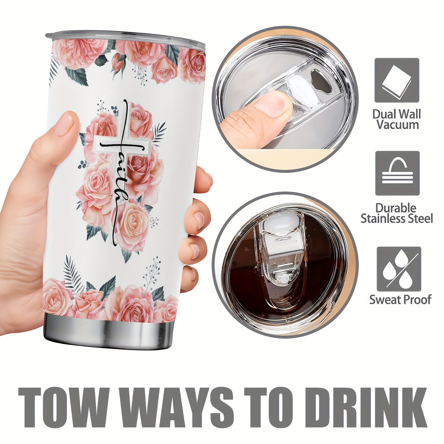 Insulated Vacuum Double Stainless Steel Wall Big Boss Travel Mug*