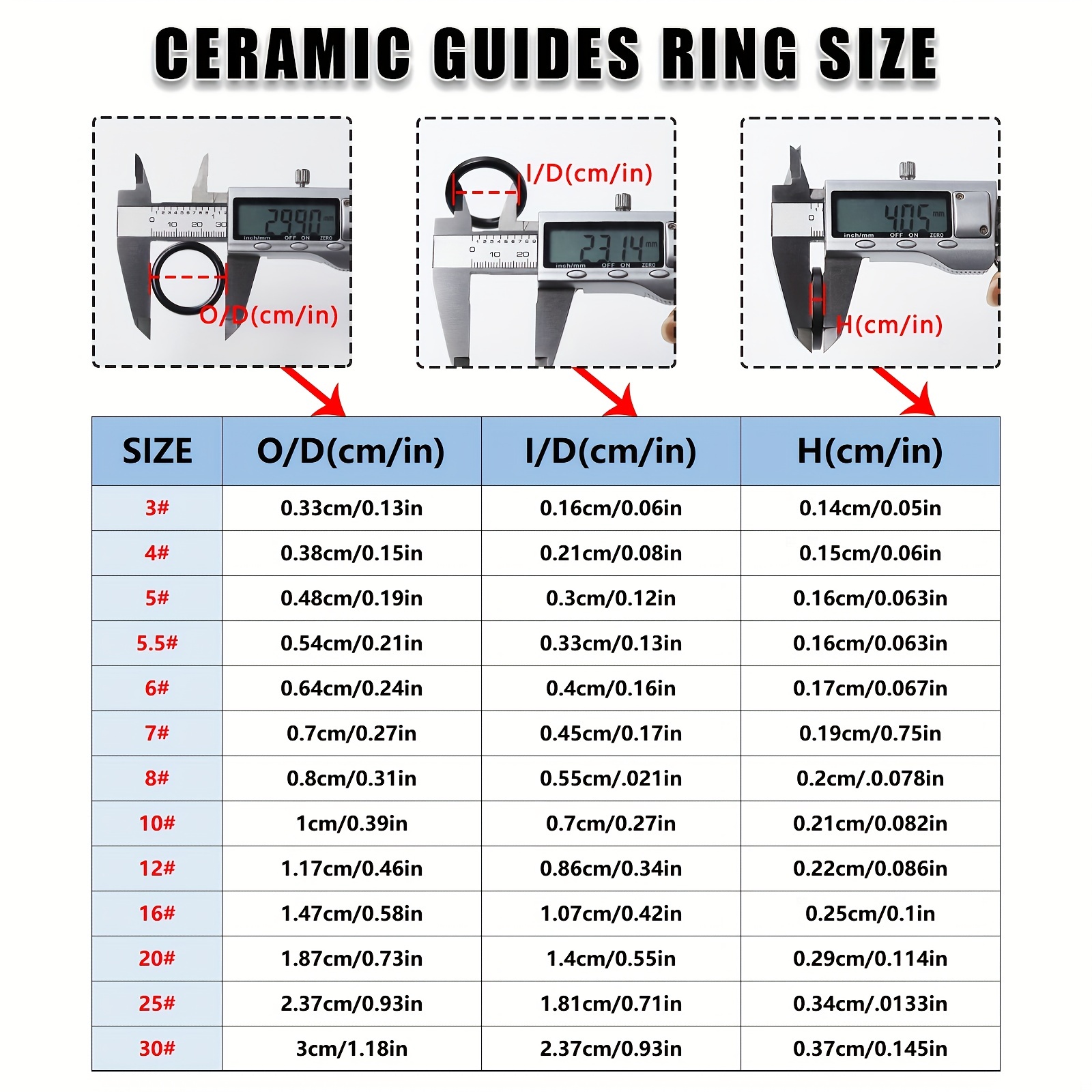 Telescopic Fishing Rods Ring Ceramic Guide Ring Fishing Rod Guide