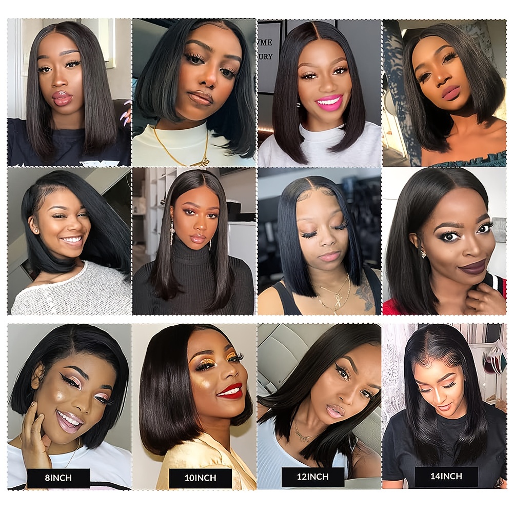 V Part Bob Wig Human Hair Short Bob Wigs For Women Upgrade U Part Wigs Glueless Full Head Clip In Half Wig V Shape Wigs No Leave Out Lace Front Wigs 1