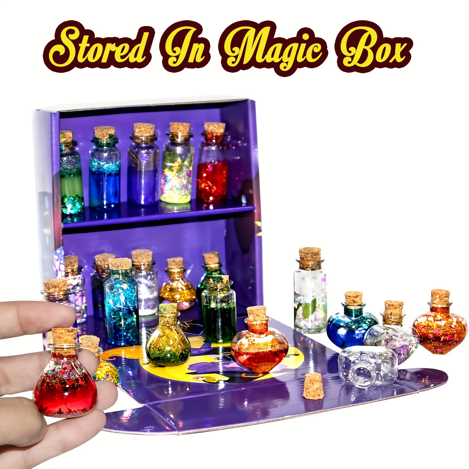 Fairy Magic Potions Craft Kit for Kids with 20PCS Magic Potion Bottles -  Magical Fairy Potions Making Craft Kit - Gift for Christma, Birthday