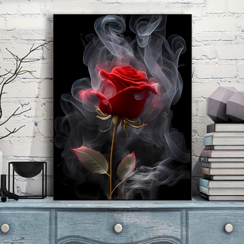 5d Diy diamond paintings on clearance Gothic Red Rose embroidery Rhinestone  pictures Darkness Woman Crystal Home Decoration