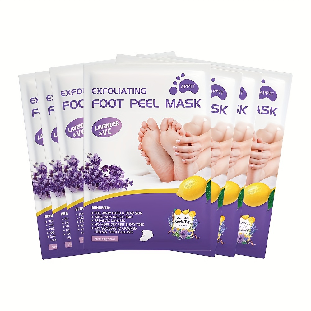 Moisturizing Foot Peel Mask. Exfoliating Foot Skin Care & Remover. –