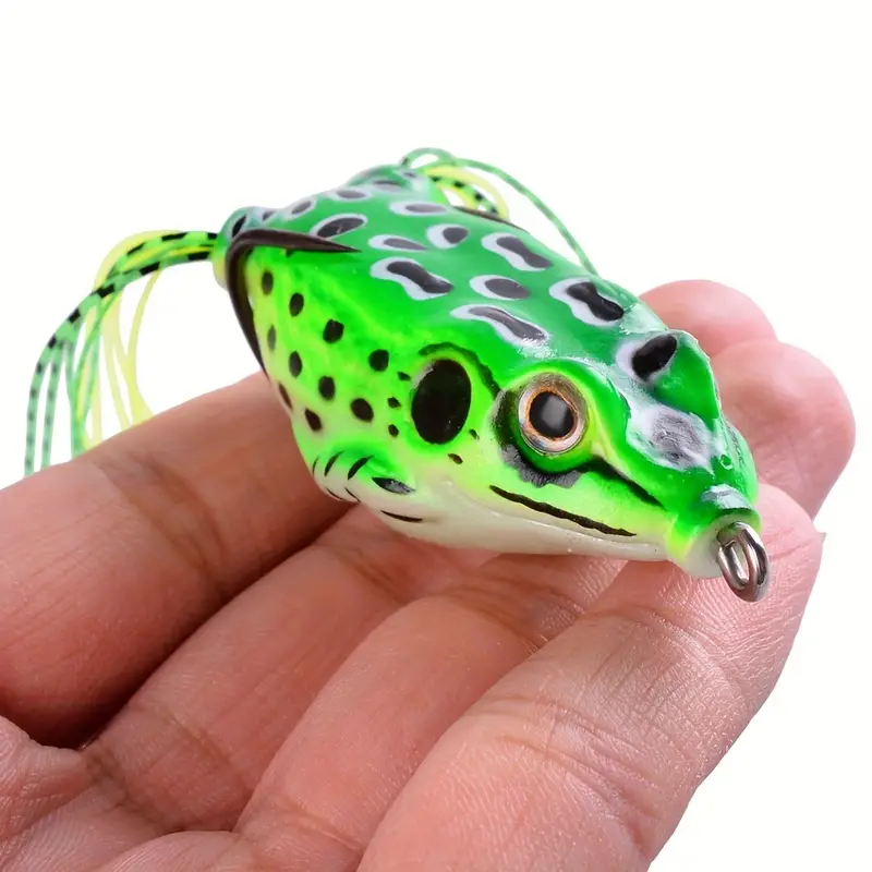 Topwater Frog Fishing Lure Set Realistic Soft Bait Sharp - Temu