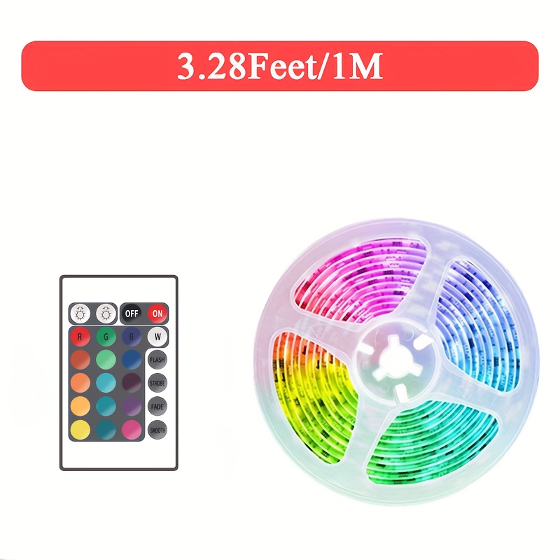 Led Light Strip, Rgb 2835 Infrared 24 Key Controller Night Light