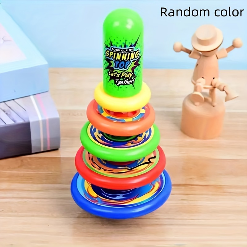 Stackable shop spinning tops