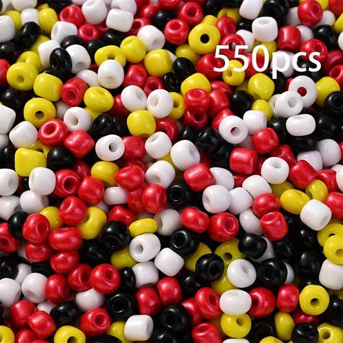 50g pack 550pcs glass seed beads assorted colors 4mm loose spacer beads for jewelry making diy bracelet necklace accessories