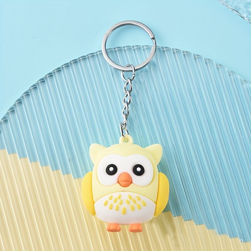 Cute Owl Doll Keychain, Cartoon Animal Car Pendant Keyring