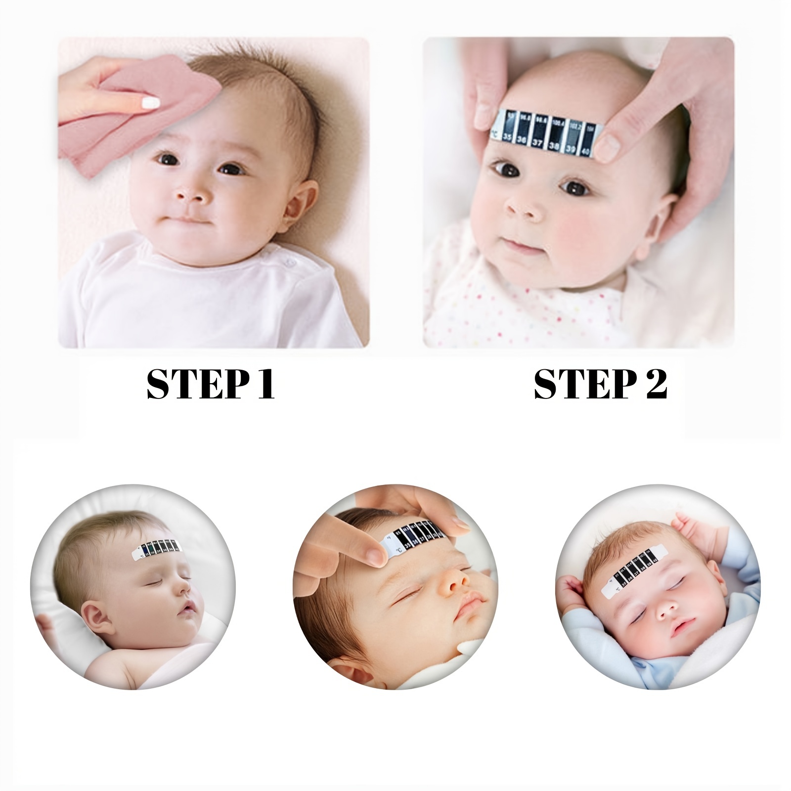 Baby Infant Child Forehead Termomete Body Head Thermometer Fever  Temperature Monitor Strips Sticker Tape Measurement Tool