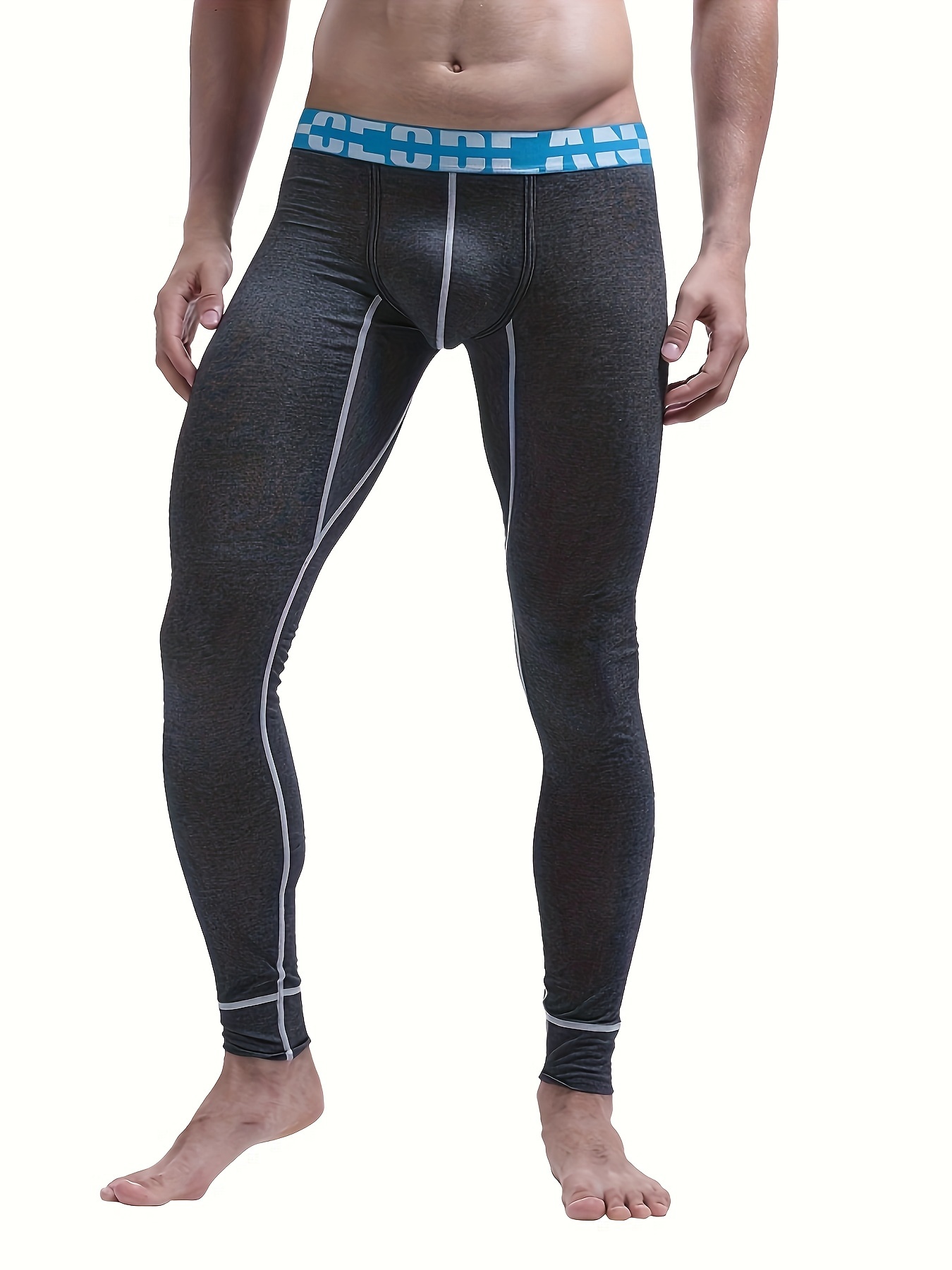 Pantalones de compresión 3/4 para hombre, mallas de compresión con  rodilleras, capas base para baloncesto, atléticas (2 piezas)