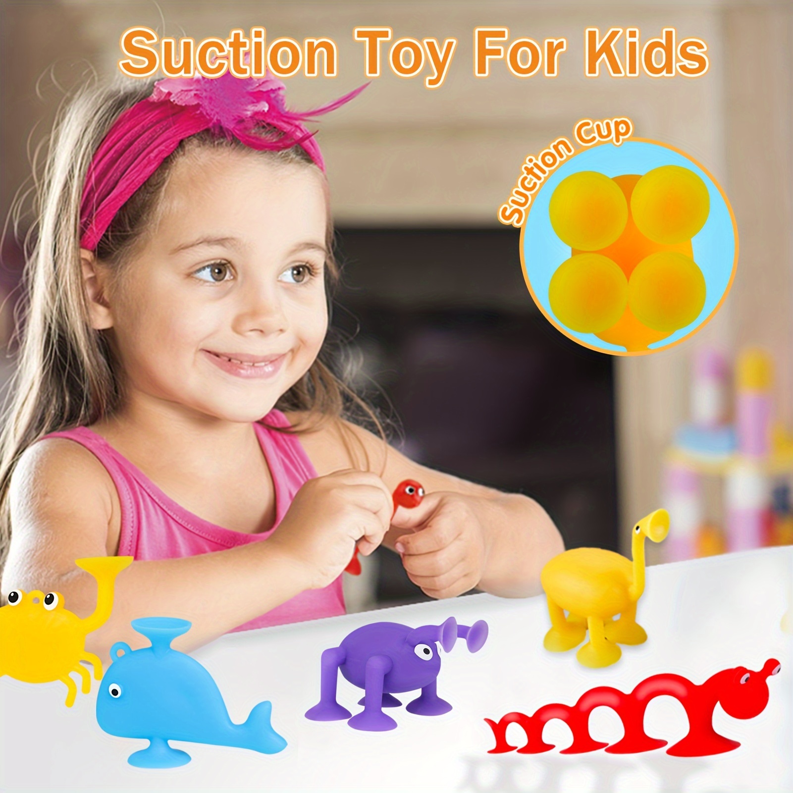 Wholesale BPA Free Pop Suction Cup Children Baby Hand Insect