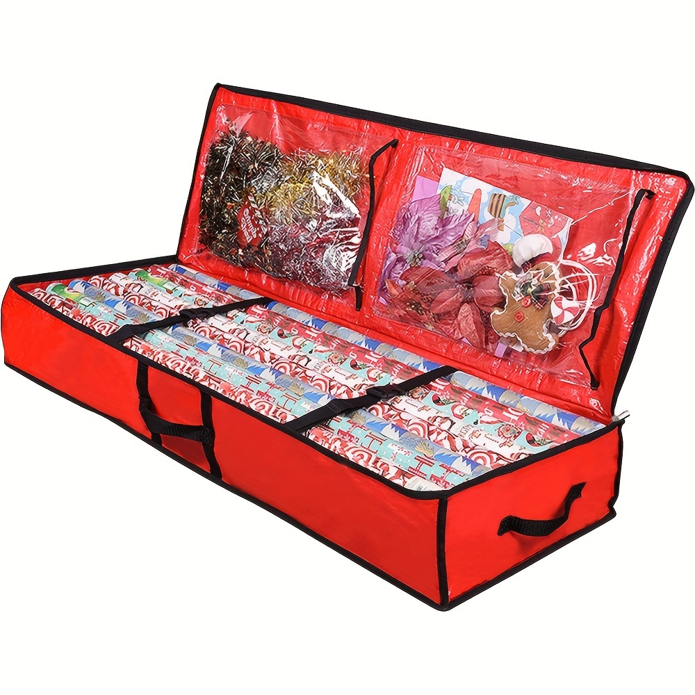 Holiday 40-inch Wrapping Paper Storage Box
