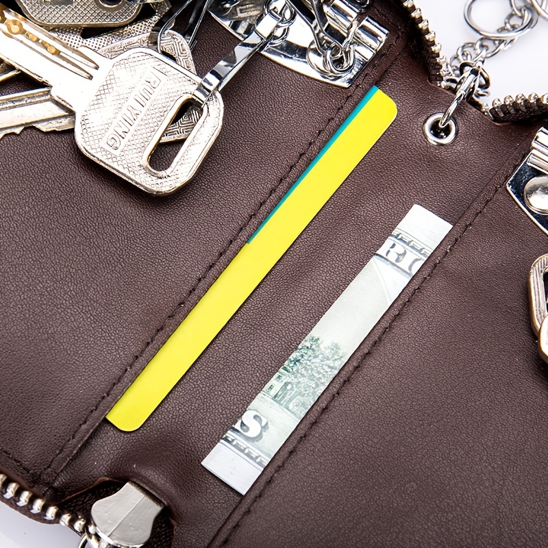 Key Wallets Multifunctional Split Leather Key Holder Car Key Case