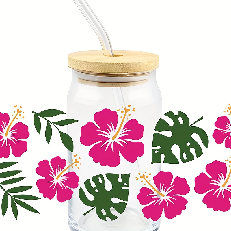 1pc Sunflower Transfer Sticker, UV DTF Cup Wrap For 16OZ Libbey Glass Cups,  In A World Where You Can Be Anything
