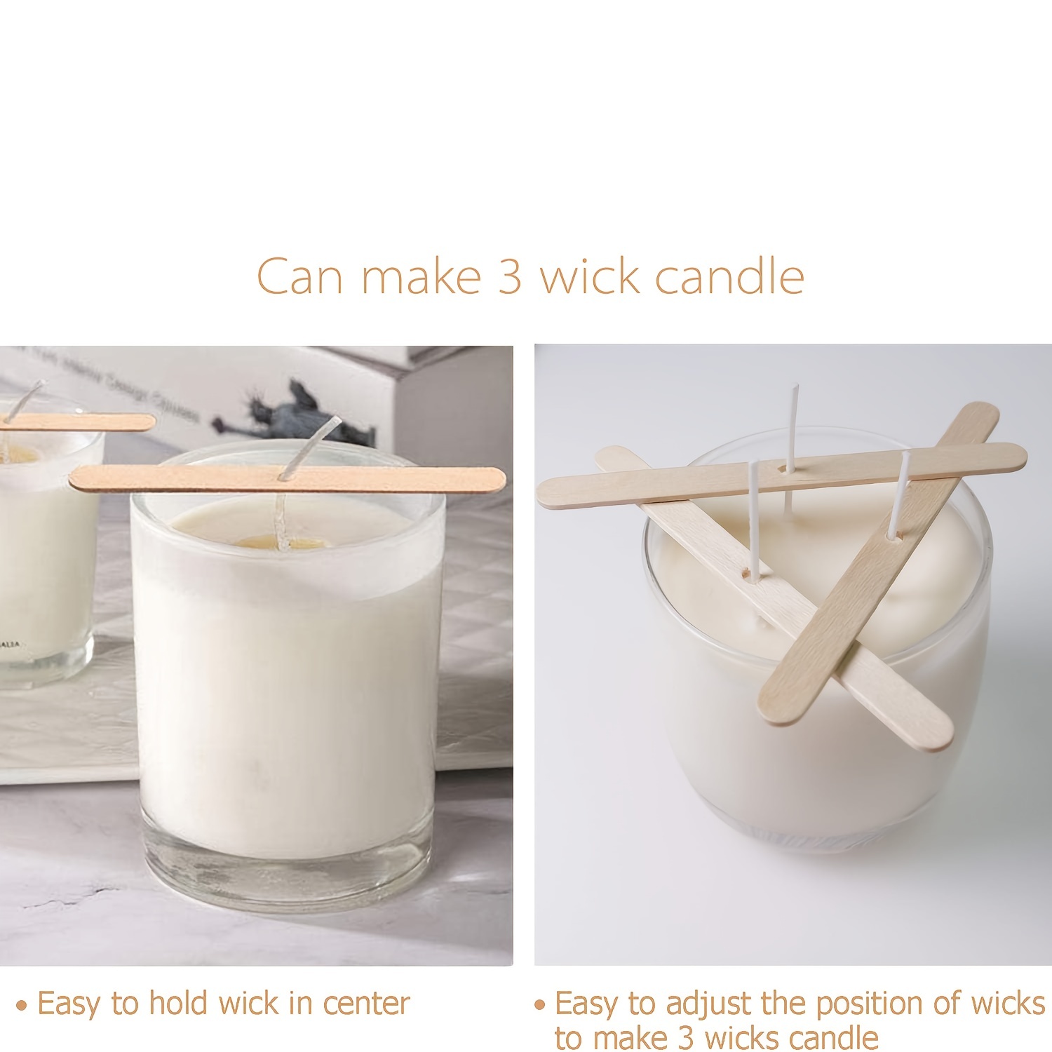Wick centering device, Candle Making Supplies, Wick Bar, DIY