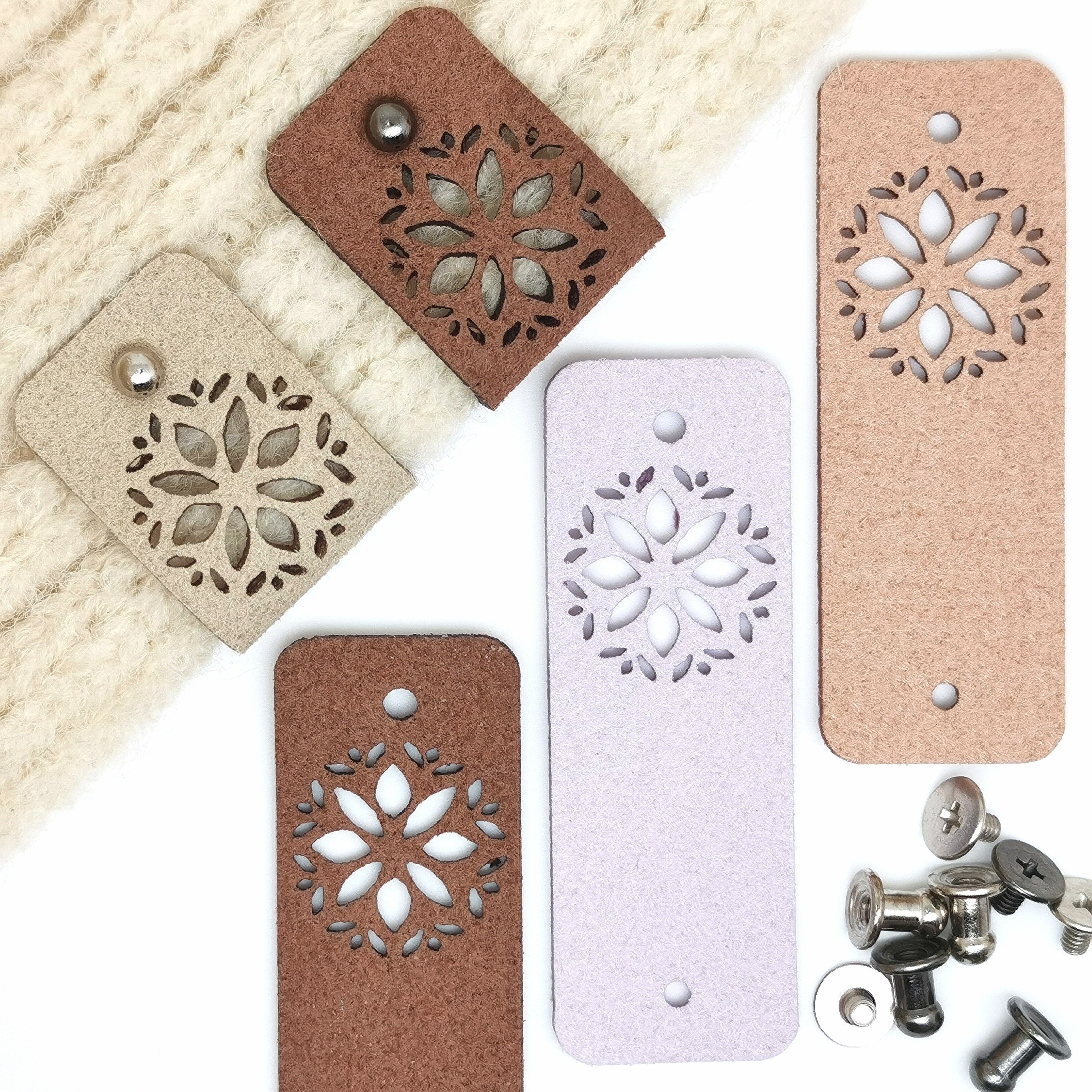 Sewing Accessories Pu Leather Brand Decorative Label Hand - Temu
