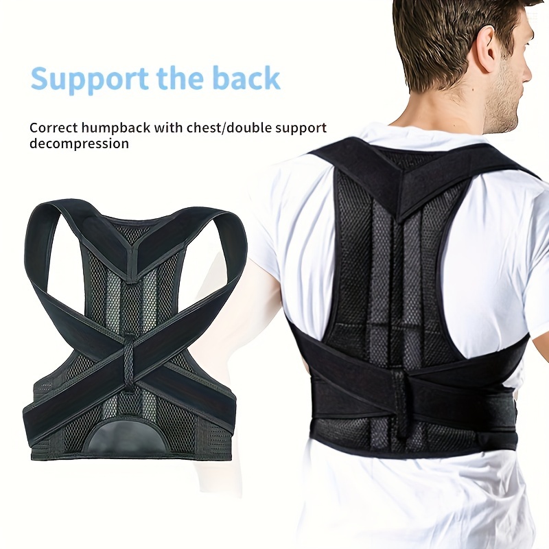 Unisex Back Brace Posture Corrector Magnetic Lumbar Back - Temu