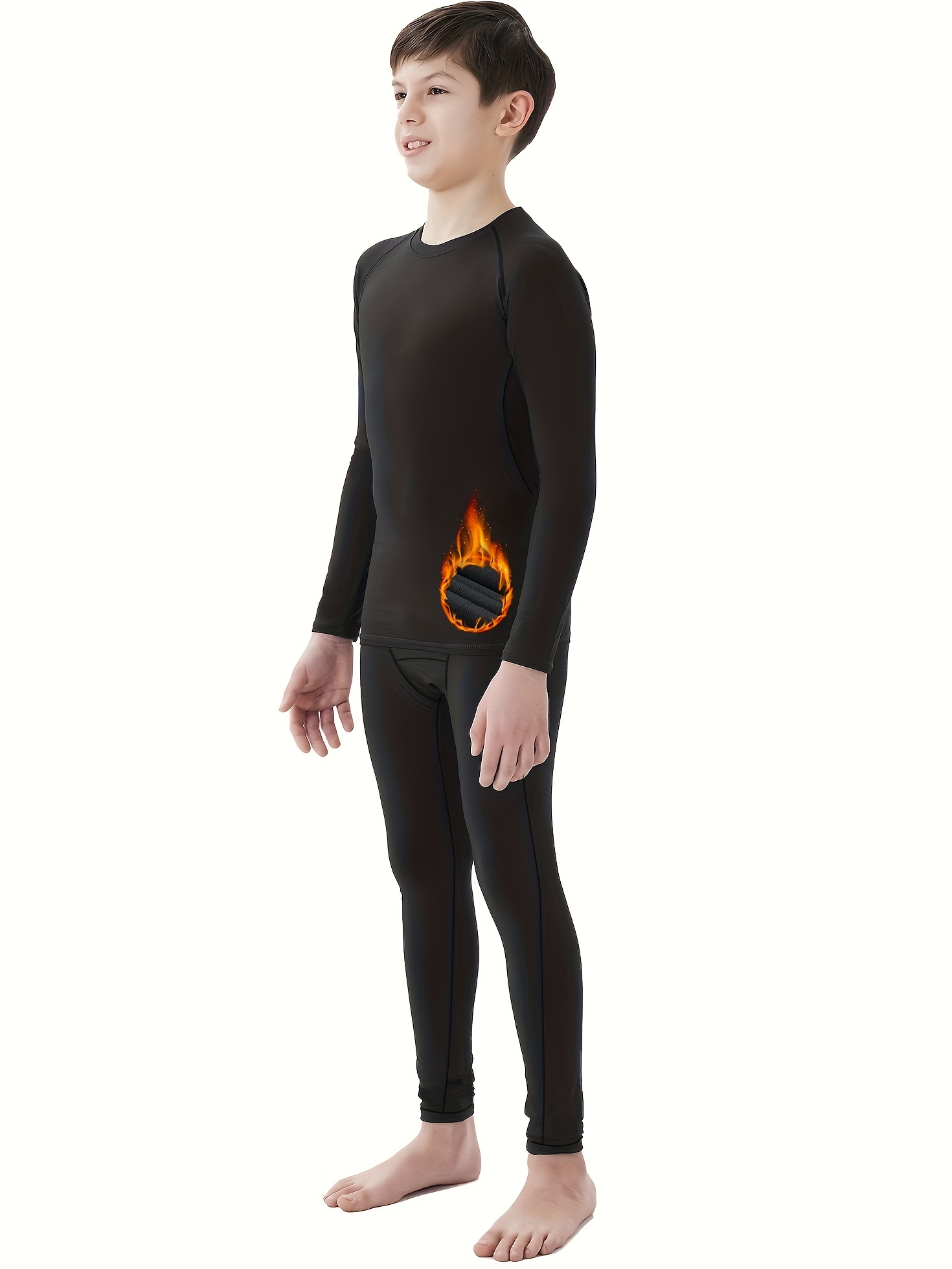 Youth Boys Girls Thermal Compression Pants Long Sleeve - Temu Canada