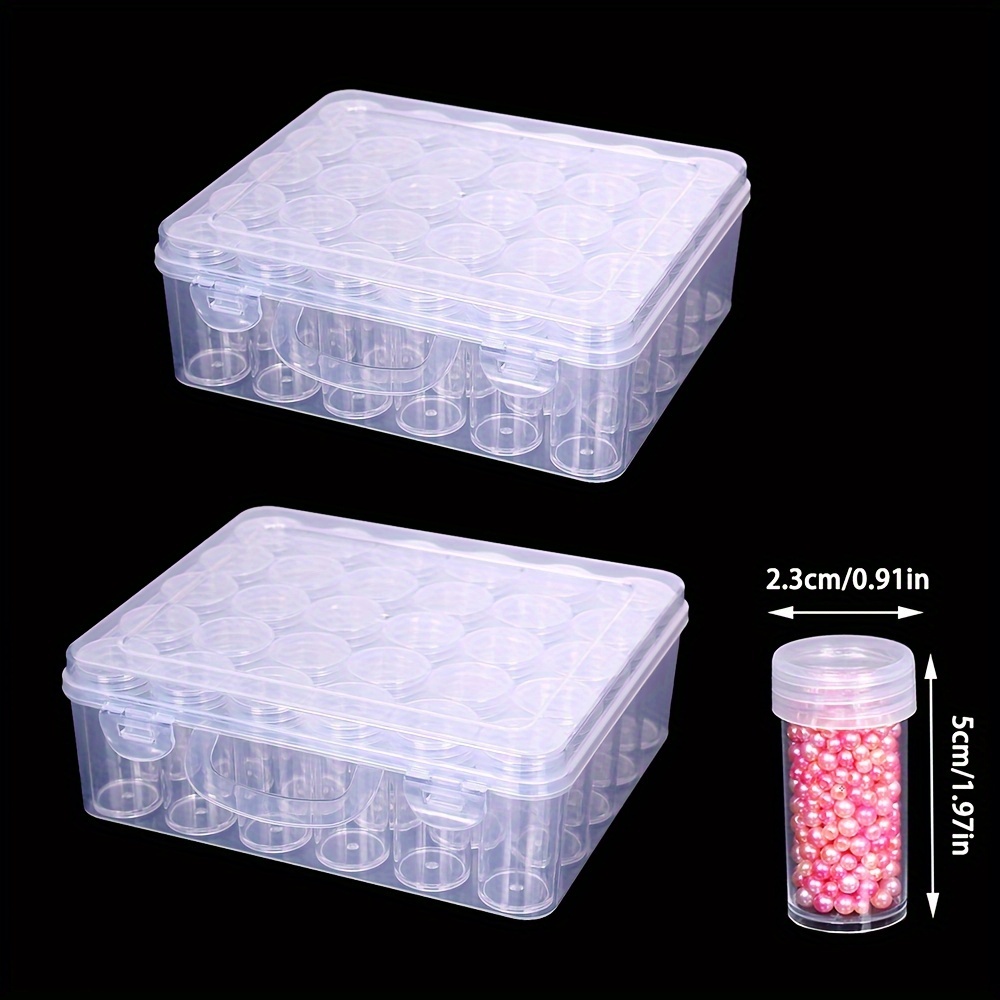 Transparent Round Plastic Small Box Storage Container Box - Temu
