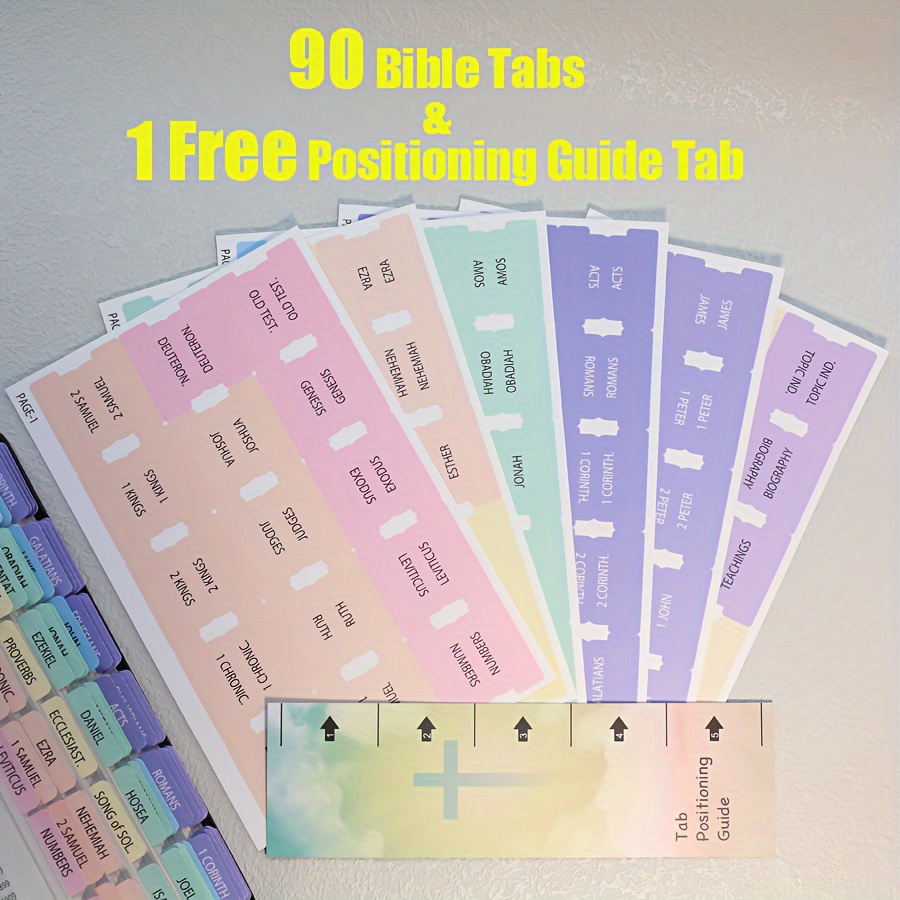 5 Sheets Tag Label Sticker Small Bible Tabs Journaling Supplies Stickers  Book Index Sturdy Study Miss - AliExpress