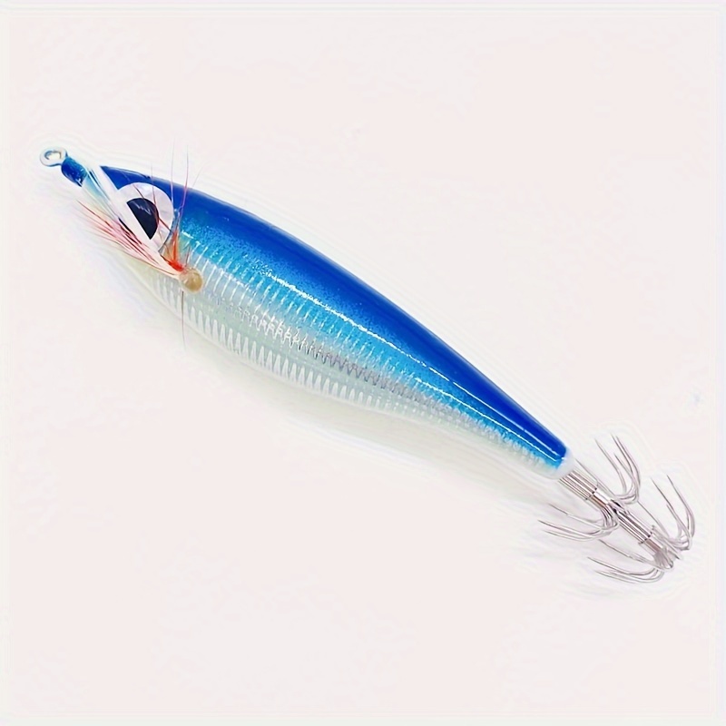 Luminous Squid Jig Floating Hard Lure Bionic Wooden Shrimp - Temu