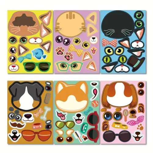 New Cartoon Gabby's Dollhouse Stickers Cats Tattoo Stickers Waterproof Cute  Gabby Doll House Cats Sticker Kids Birthday Gifts
