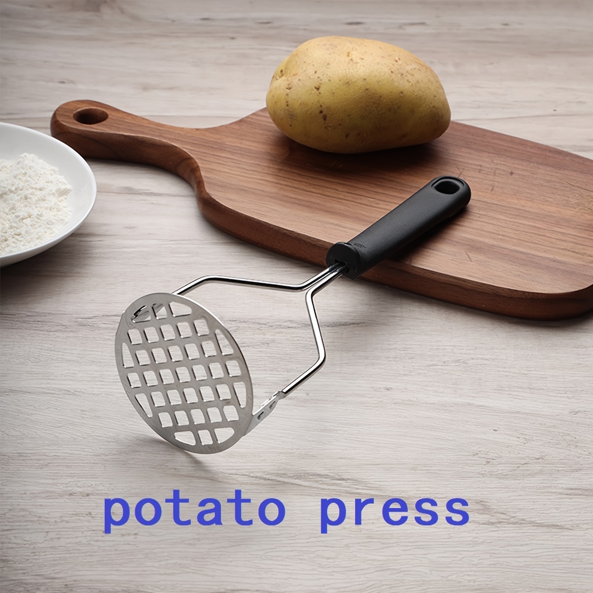 Stainless Steel Food Mill Potato Masher Masher For - Temu