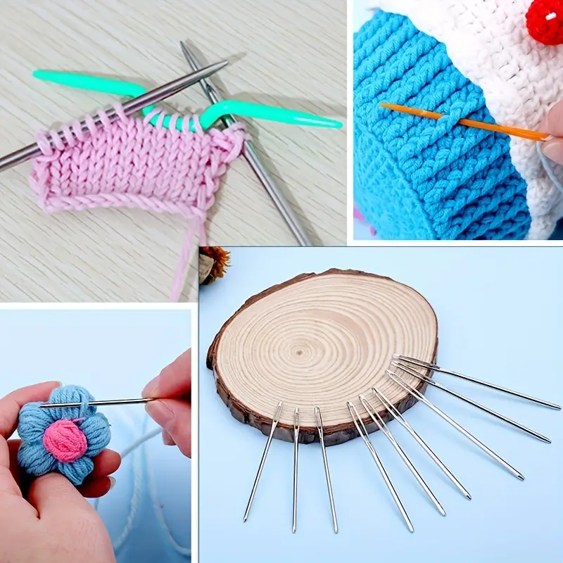 Complete Knitting And Crochet Accessories, Knitting Tool Kit Knitting  Supplies Kit With Knitting Stitch Markers Plastic Sewing Needles Seam  Ripper Cab