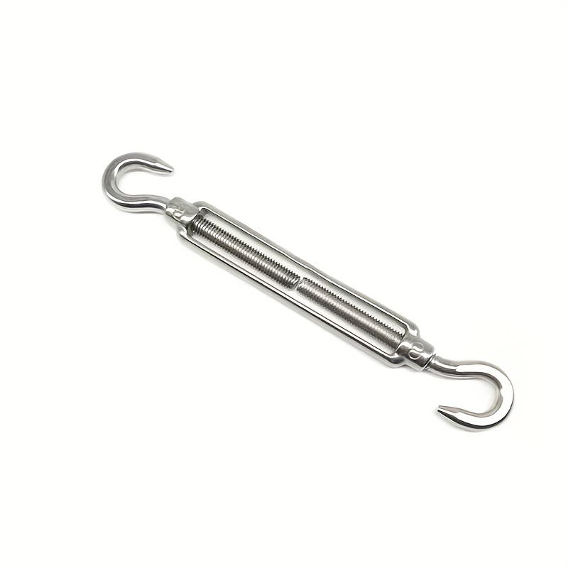 4pcs M4-M12 Hook And Hook Turnbuckle 304 Stainless Steel Wire Rope Tension