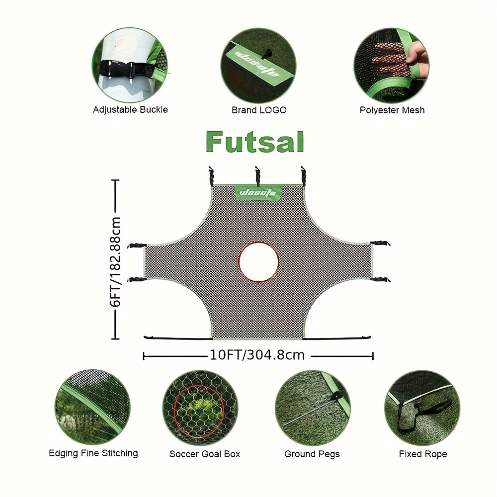 Portable 1 hole 3 hole Football Goal Net Nylon Removable - Temu