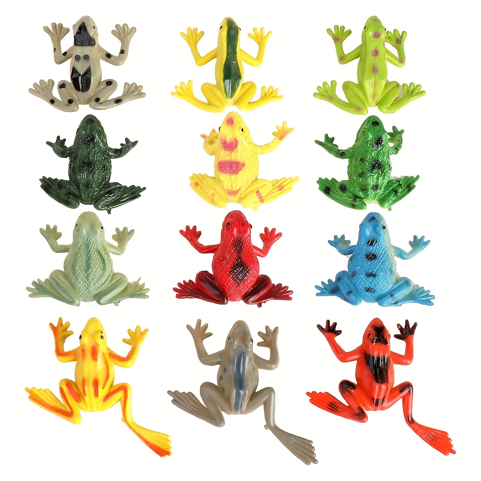Plastic Frogs Colorful Realistic Tropical Floating Frog - Temu Philippines