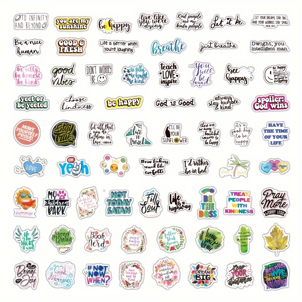  200PCS Inspirational Stickers for Water Bottles