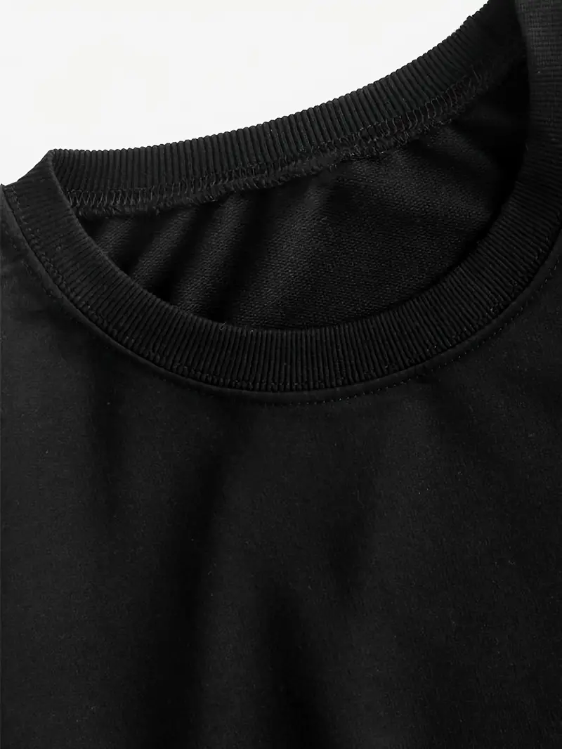 halloween spooky ghost print sweatshirt casual long sleeve crew neck sweatshirt womens clothing details 3