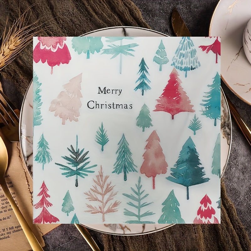 Christmas Party Napkins Decorative Napkins For - Temu